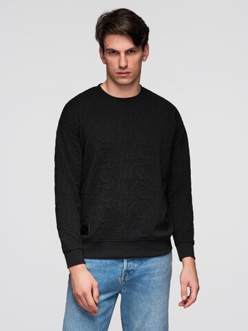 Ombre Sweatshirt 'B1712' in Zwart: voorkant