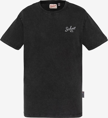 Schott NYC Shirt in Black: front