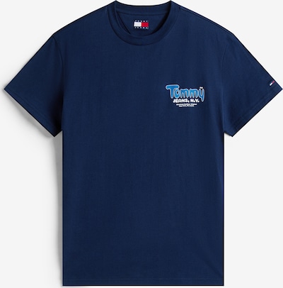 Tommy Jeans Majica u mornarsko plava / nebesko plava / bijela, Pregled proizvoda