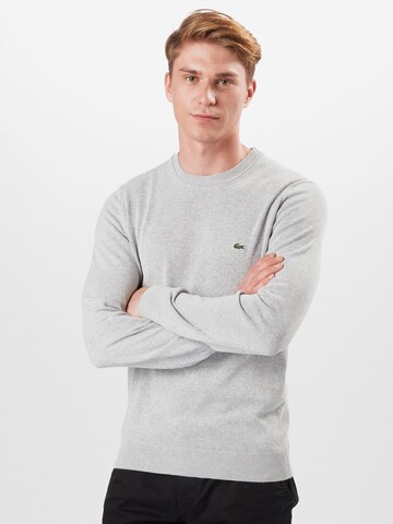 Coupe regular Pull-over LACOSTE en gris : devant