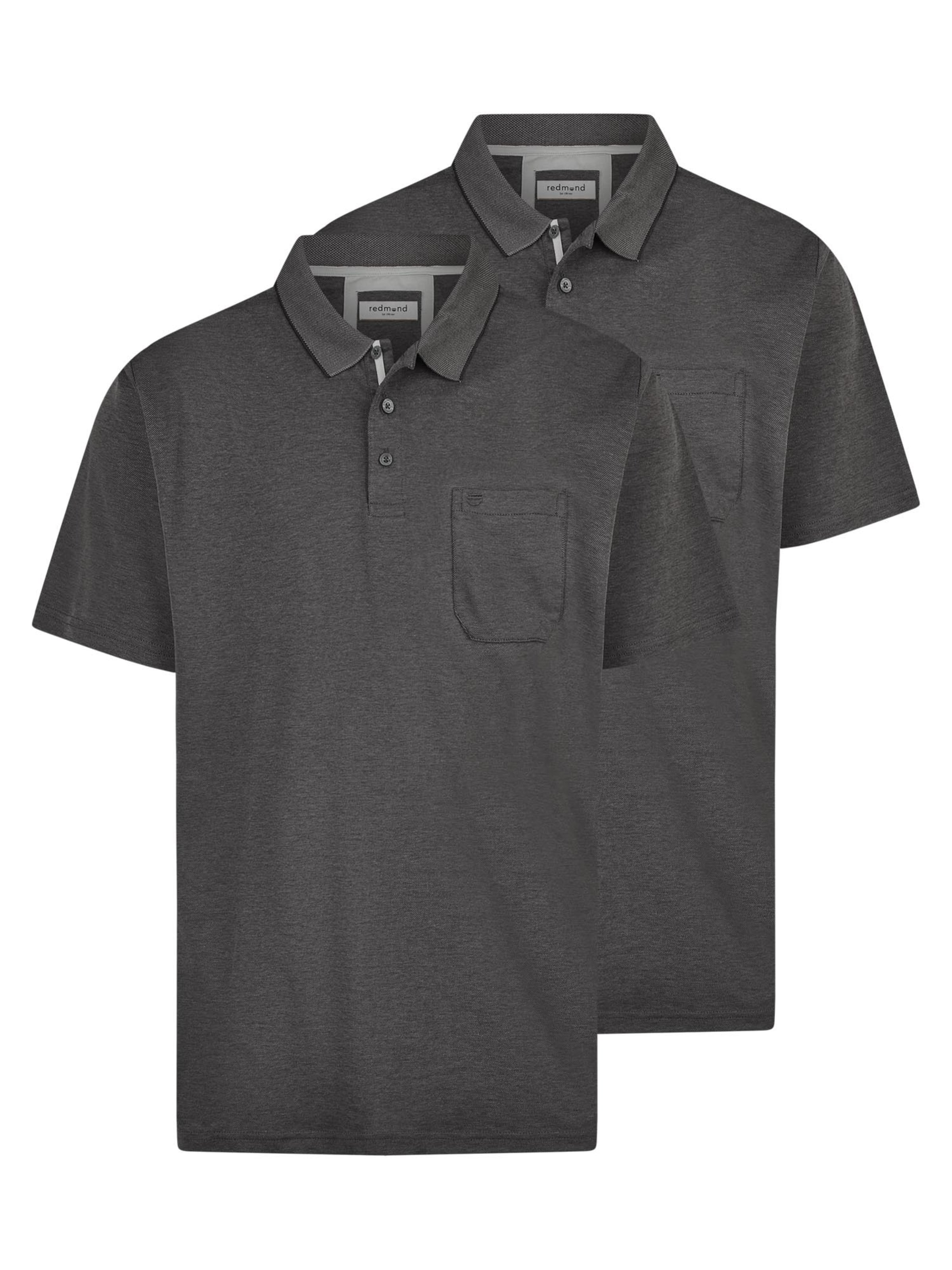 redmond Shirt 'Basic'‌‌‌‌‌‌‌‌‌‌ in Grau: Vorderseite