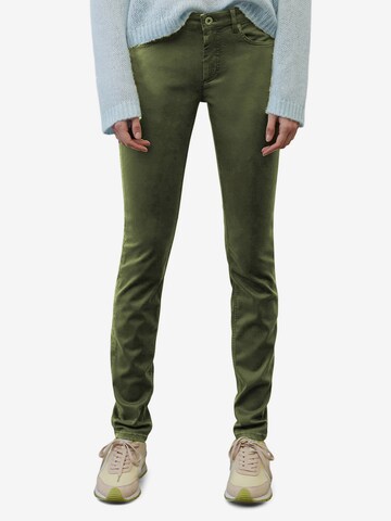 Skinny Pantaloni 'Lulea' de la Marc O'Polo pe verde: față
