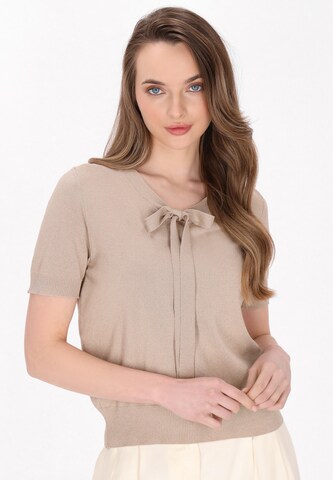 DreiMaster Klassik Свитер 'Classic Look' в Бежевый: спереди