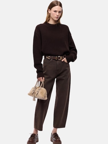 Barrel Jean 'PINKO ESTELLE EGG BULL FISSO WASHED MARRONE PANTALONE' PINKO en marron