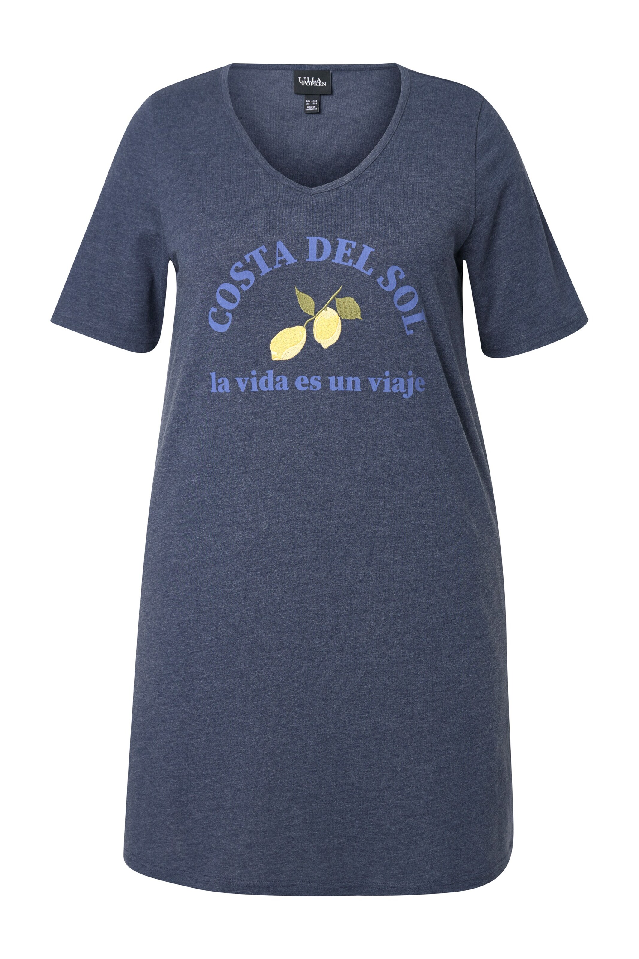 Ulla Popken Kleid in Blau: Vorderseite