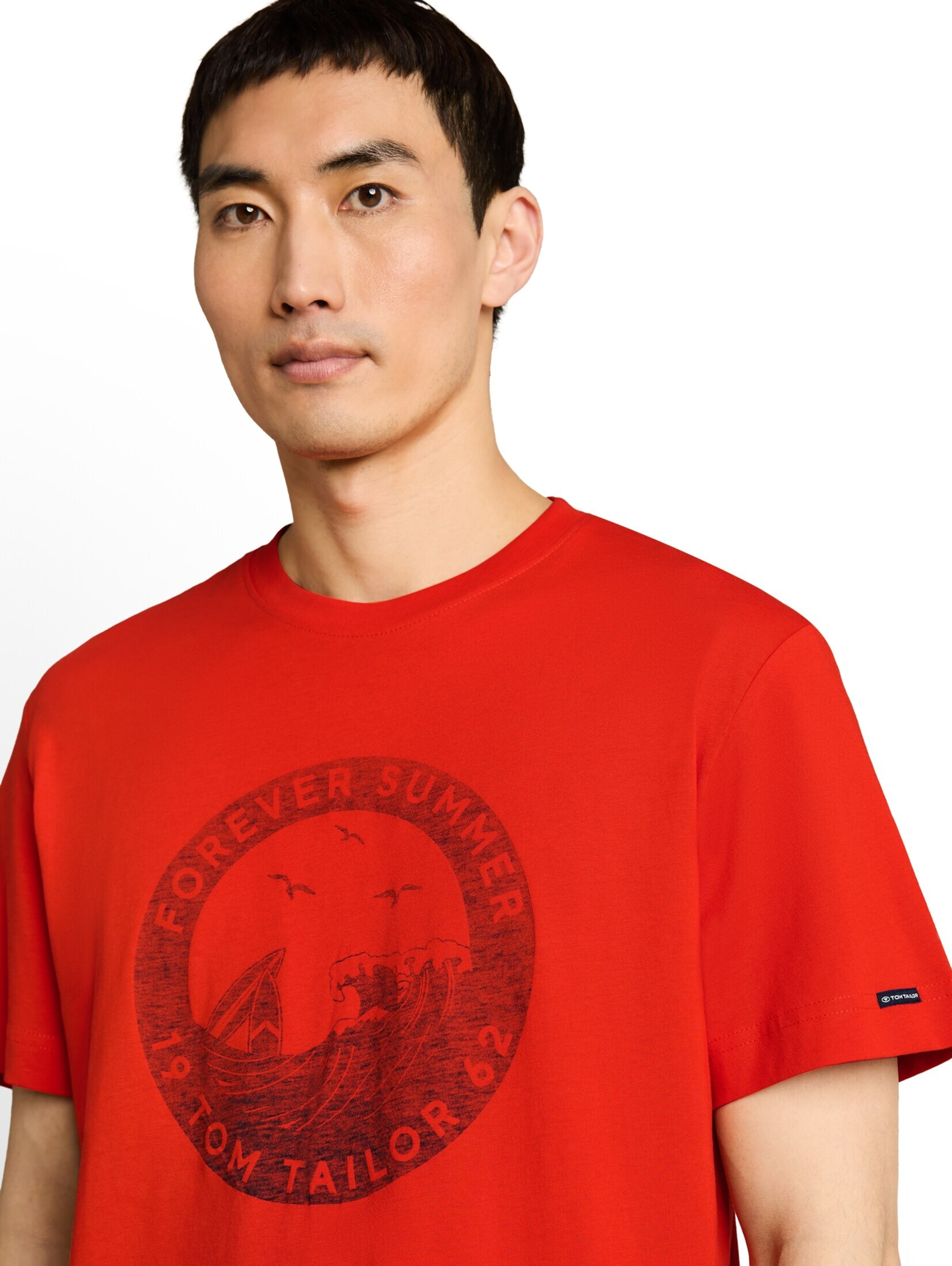 TOM TAILOR Shirt in Rood