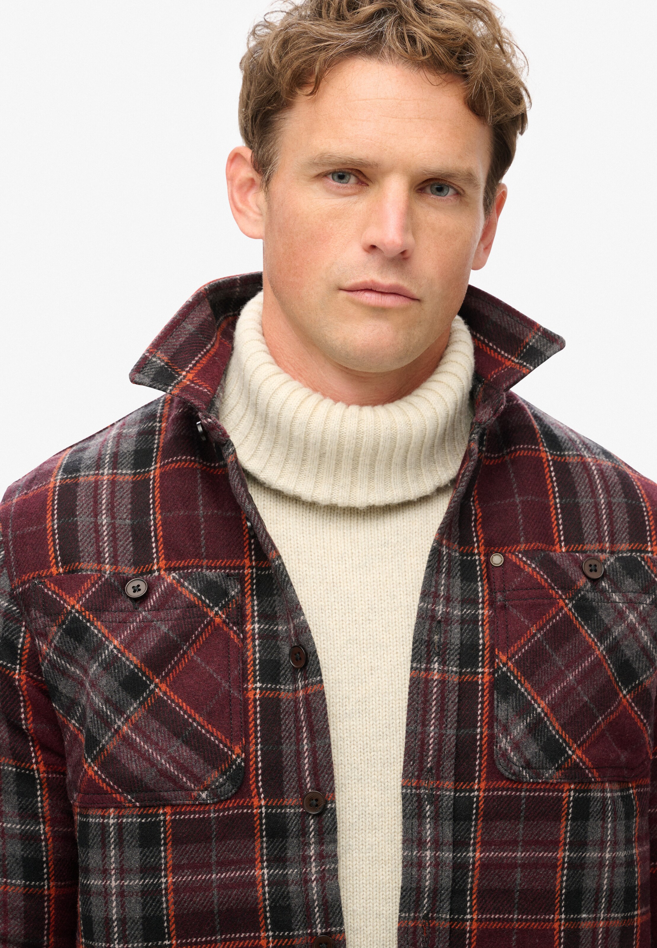 Veste mi-saison Superdry en rouge