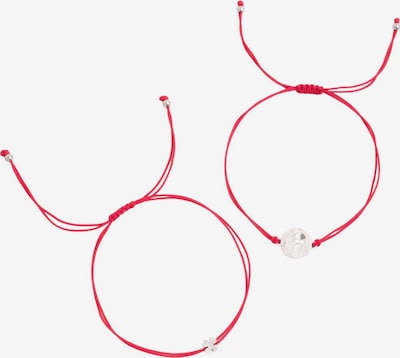 So Chic Armband in rot / silber, Produktansicht