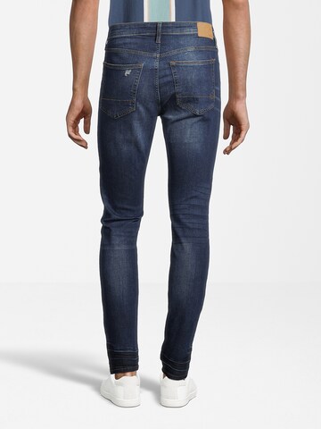 Coupe slim Jean AÉROPOSTALE en bleu