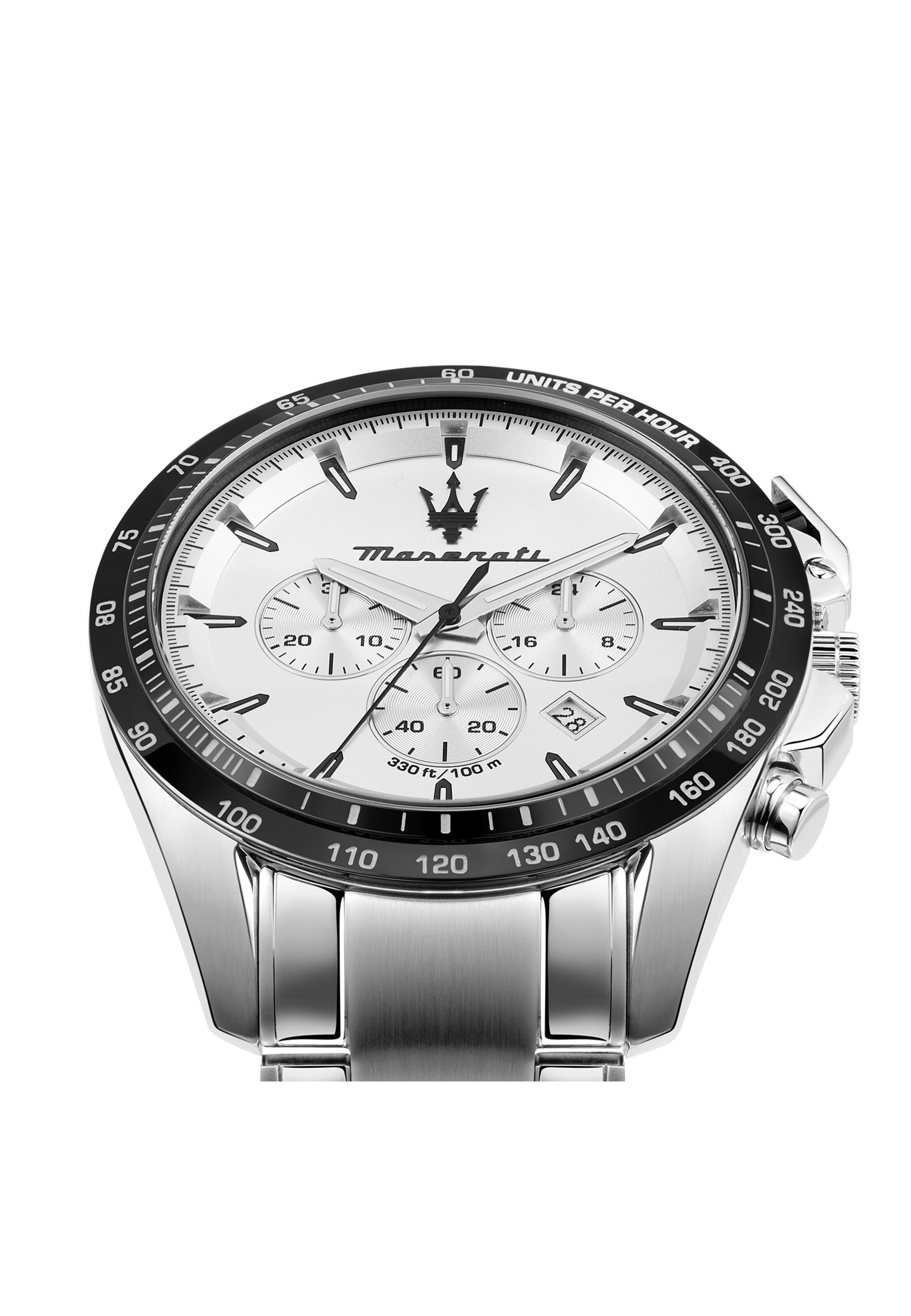 Maserati Uhr 'Traguardo' in Silber