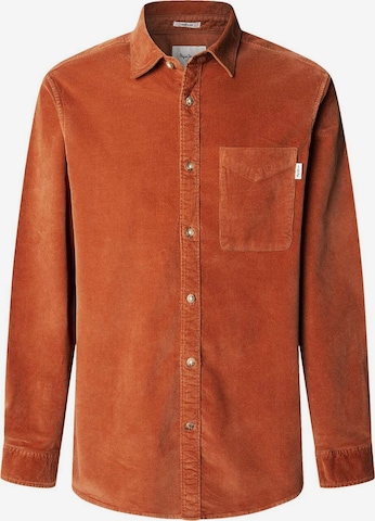 Pepe Jeans Regular Fit Hemd 'Clayton' in Braun: Vorderseite