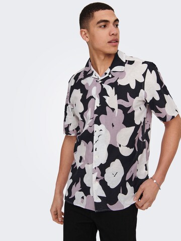 Only & Sons Regular fit Overhemd 'Trev' in Blauw