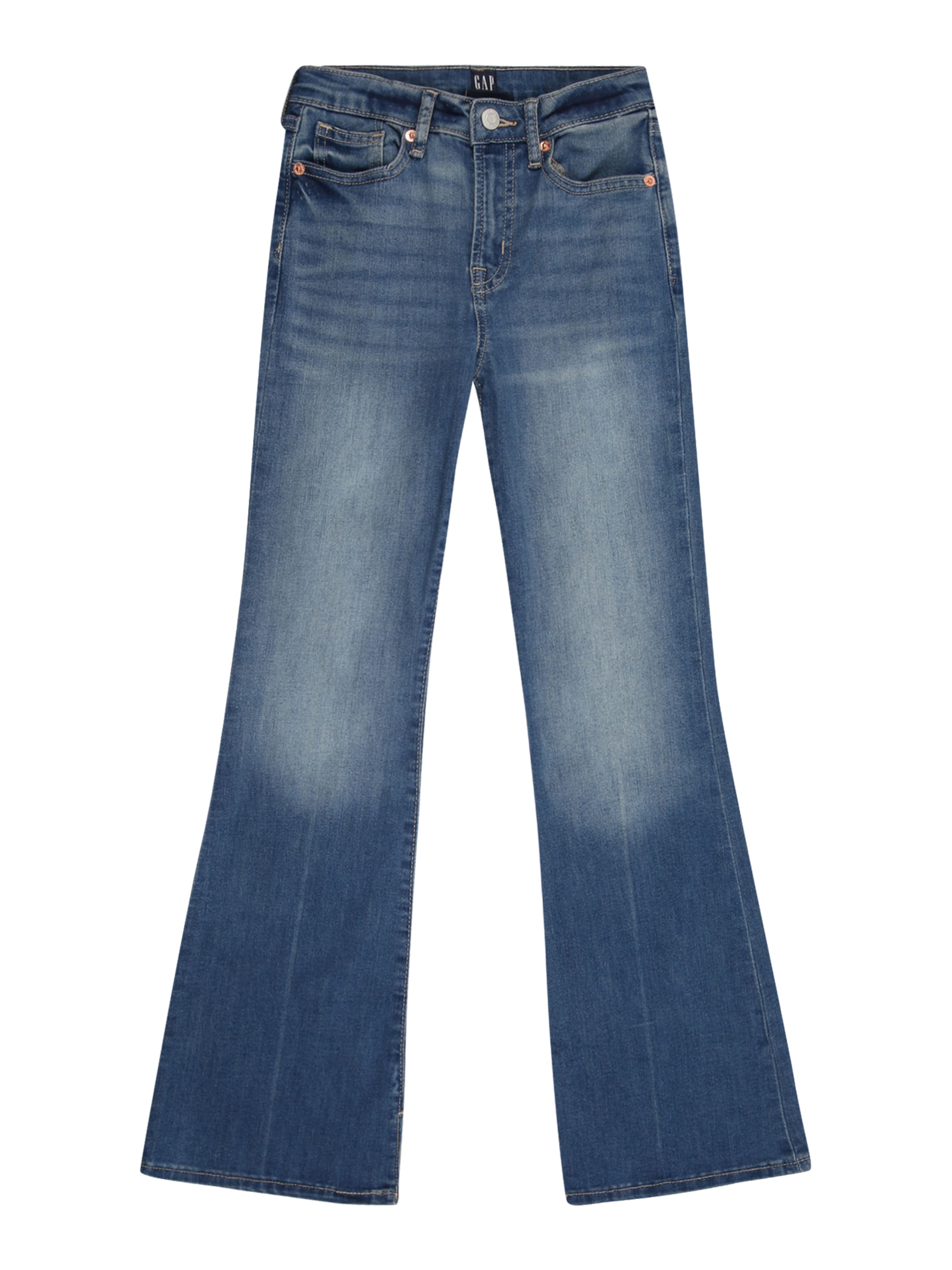 GAP Расклешенный Джинсы в Синий: спереди