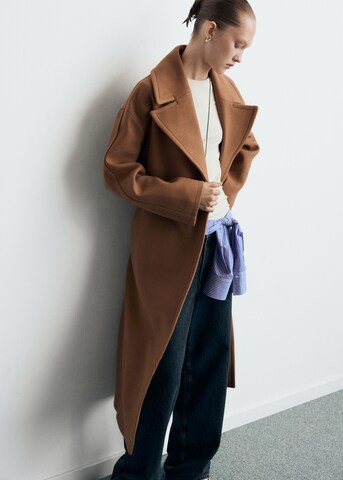 MANGO Between-Seasons Coat 'Traviata' in Brown