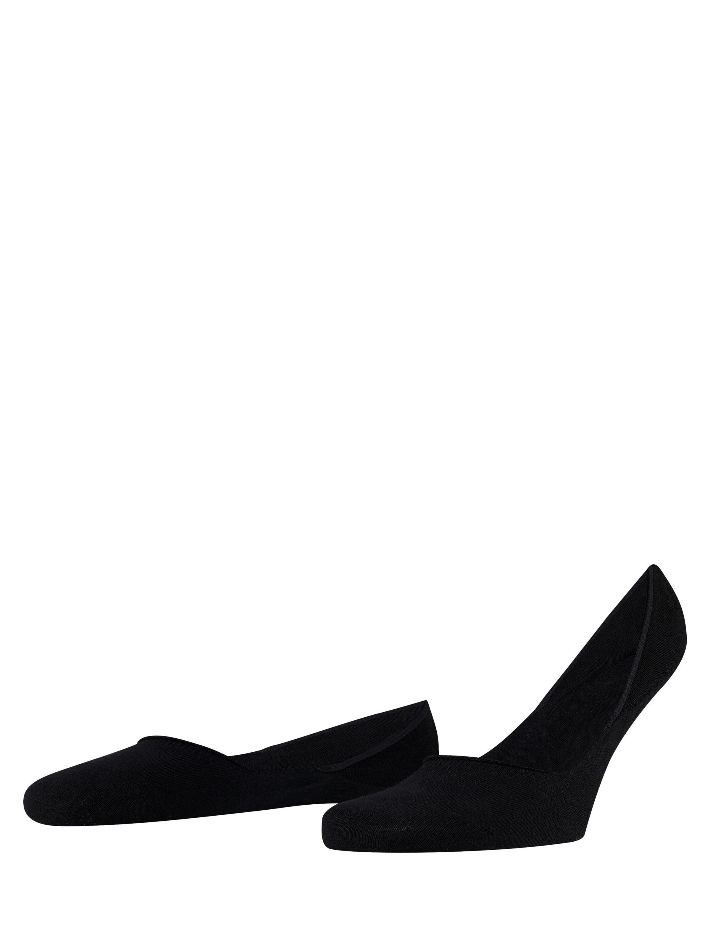 FALKE Füßlinge 'Step Medium Cut Box'‌‌‌‌‌ in Schwarz: Vorderseite