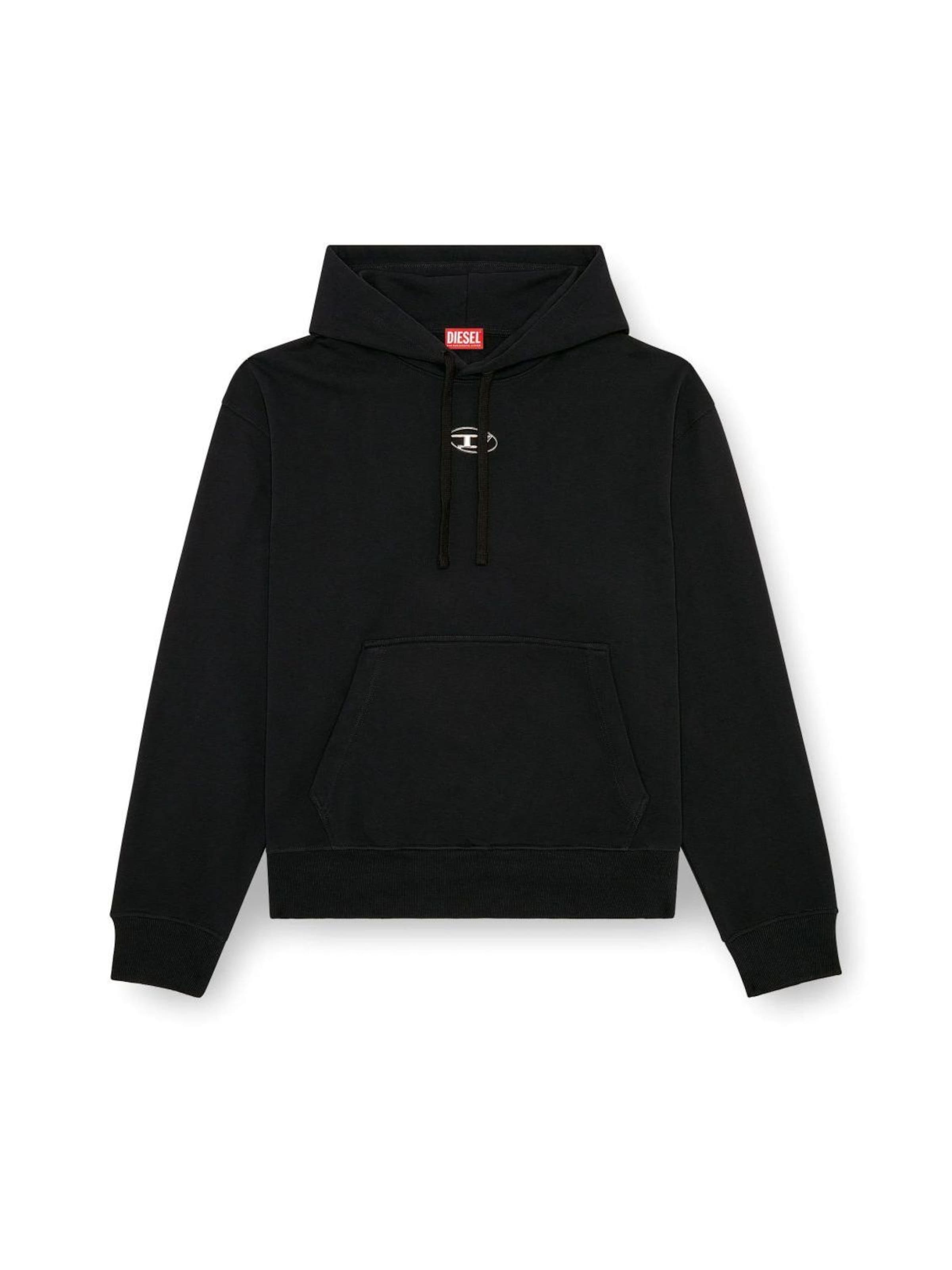DIESEL - Sudadera en negro: frente