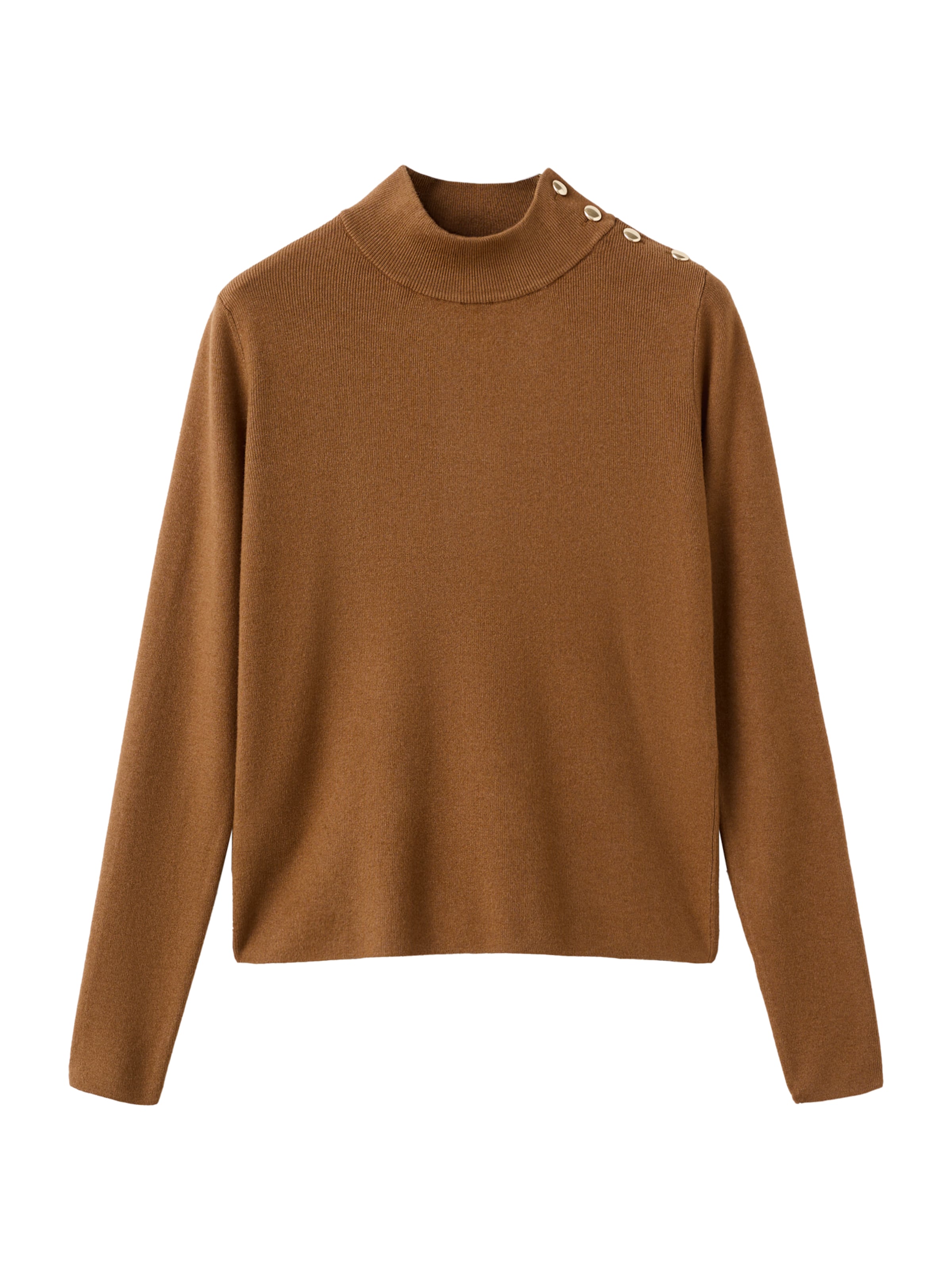 MANGO Пуловер 'LUCCAPK' в кафяво: отпред