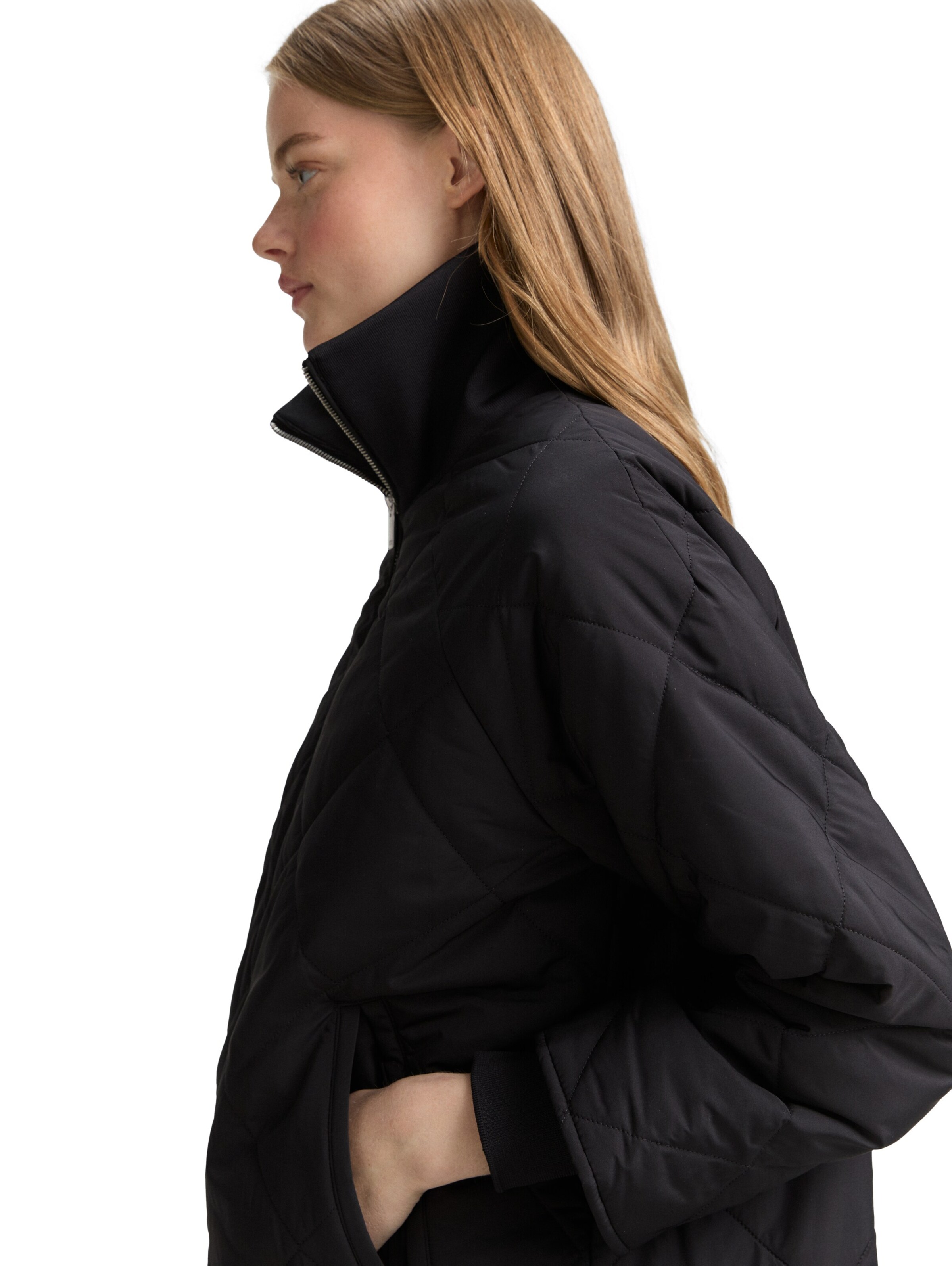 TOM TAILOR DENIM Between-Seasons Coat in Black