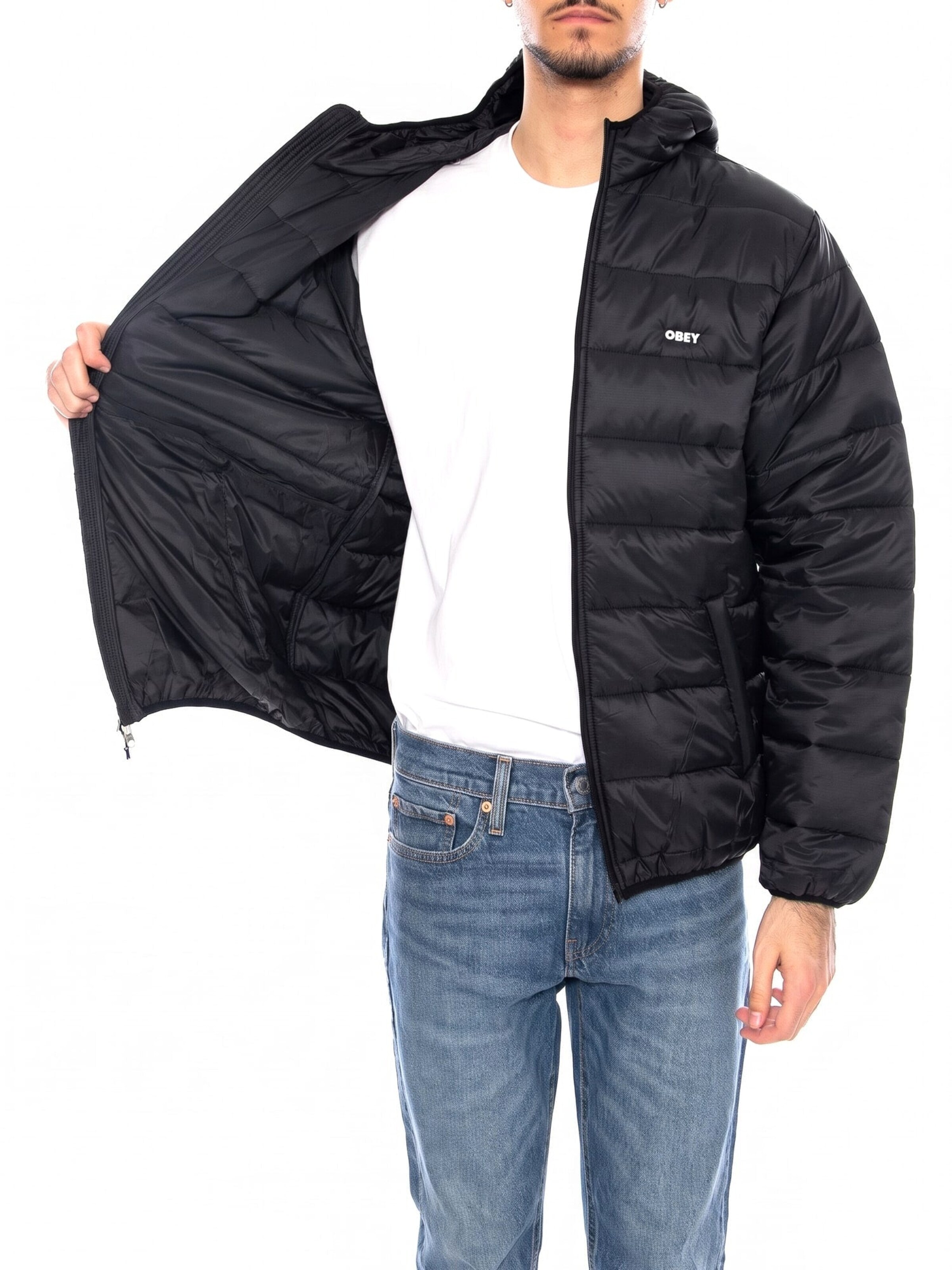 Giacca invernale 'Terra Jacket Black -- Black Men's Jacket' di Obey in nero