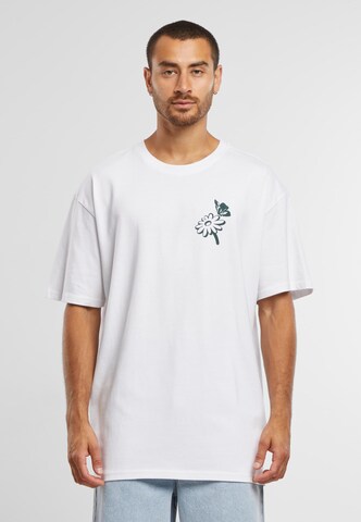Maglietta 'Bold Actions' di Mister Tee in bianco: frontale