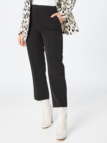modström Trousers with creases 'Nelli' in Black: front