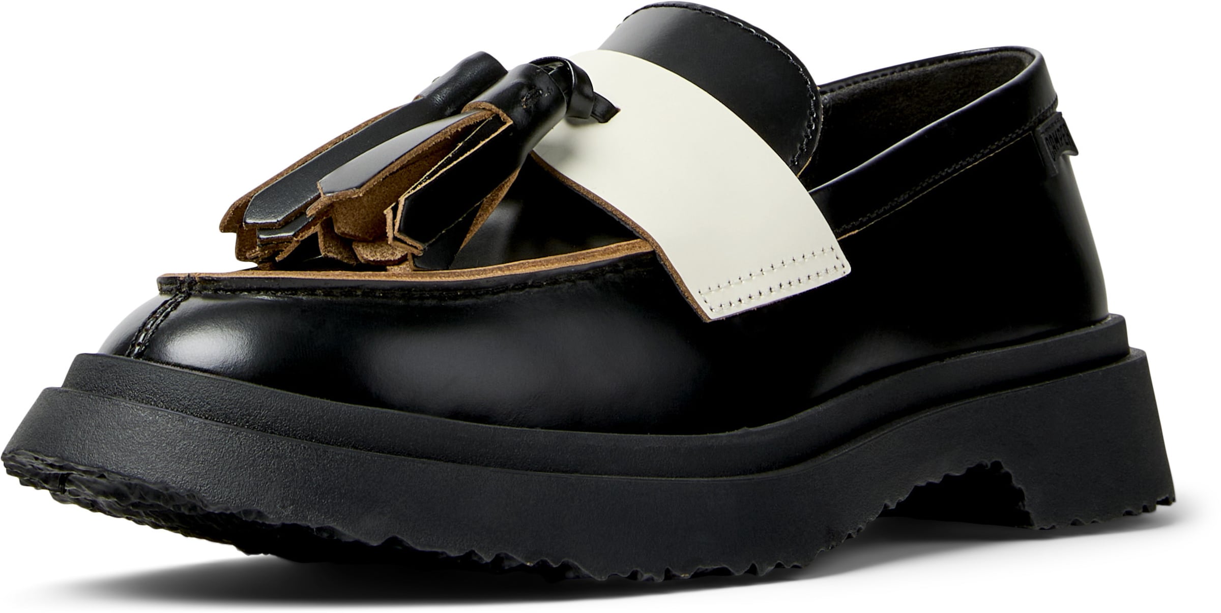 Mocassin 'Walden Twins' CAMPER en noir : devant