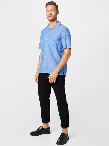 GAP Regular fit Button Up Shirt in Blue