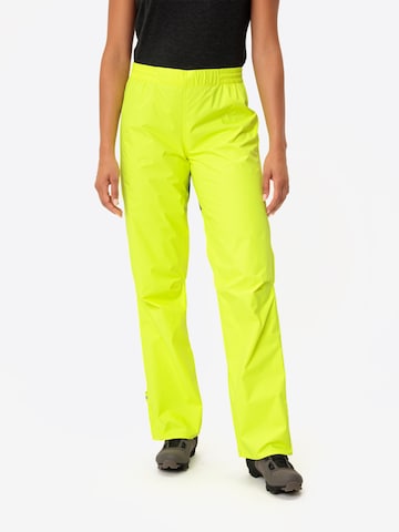VAUDE Regular Outdoorbroek 'Drop' in Geel: voorkant