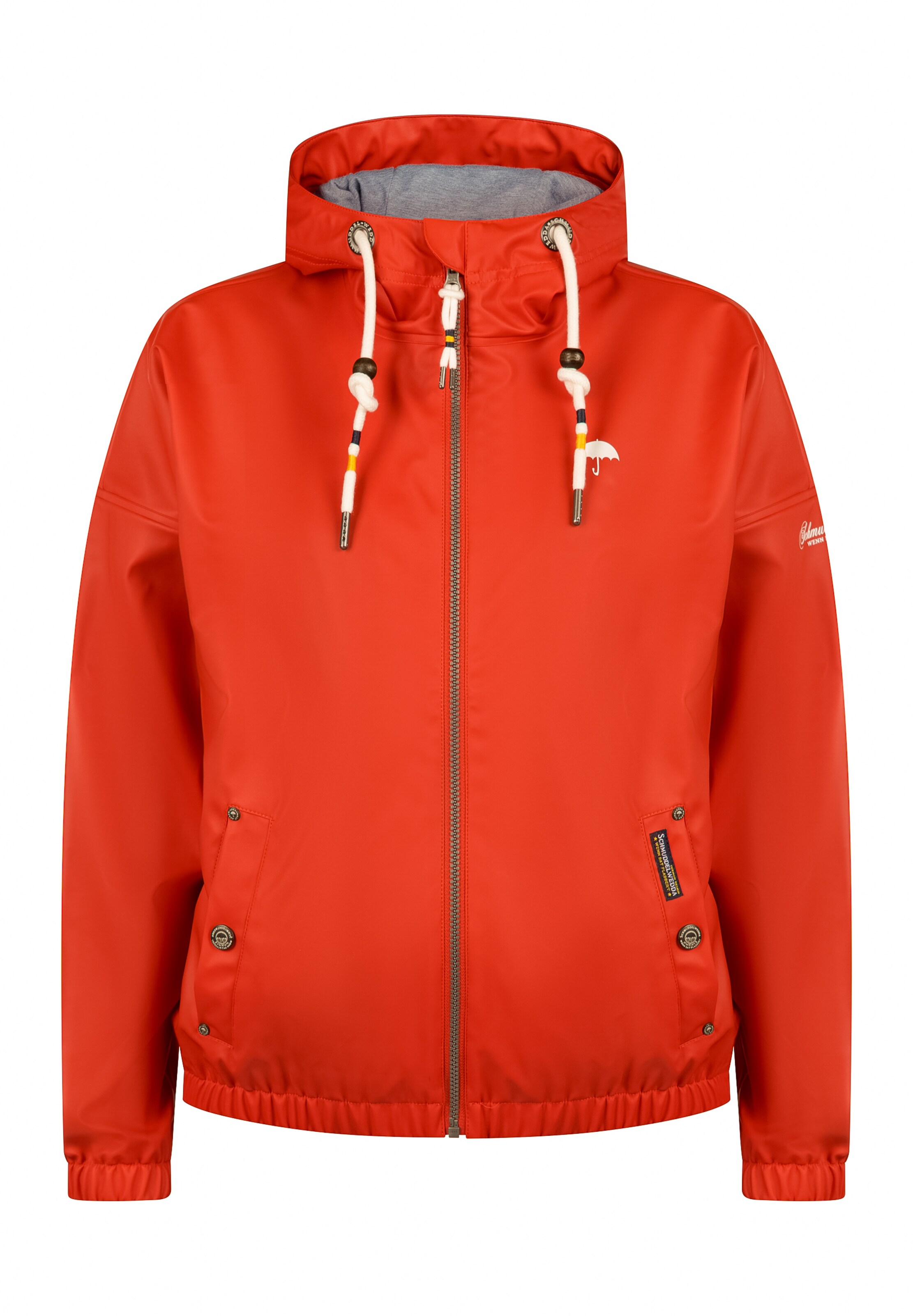 Schmuddelwedda Φθινοπωρινό και ανοιξιάτικο μπουφάν σε κόκκινο: μπροστά