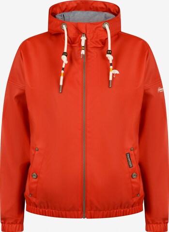 Schmuddelwedda - Chaqueta funcional en rojo: frente