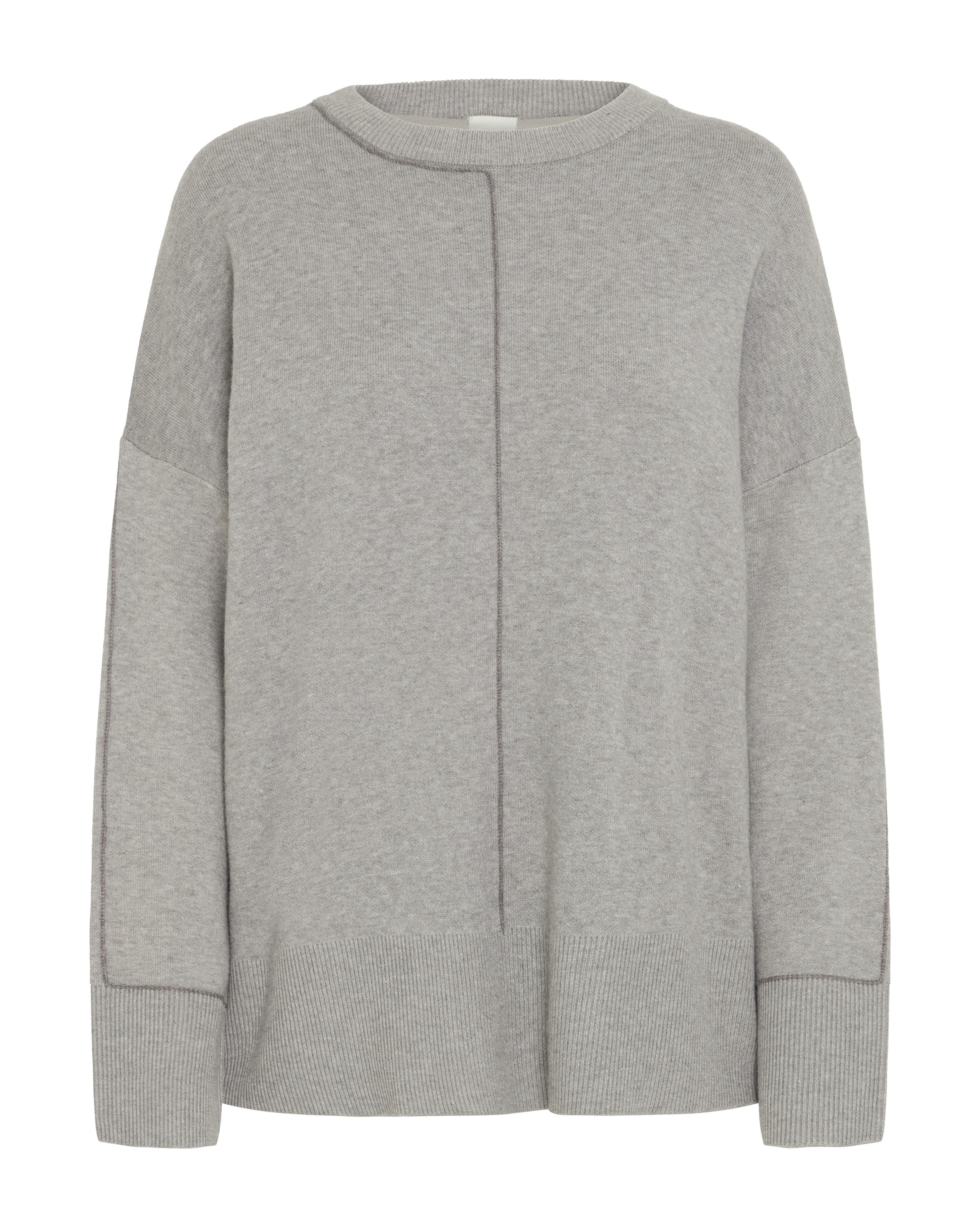 ICHI Pullover 'IHBallia' i grå: forside