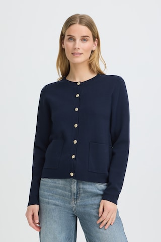 Cardigan 'SARA' Pulz en bleu : devant