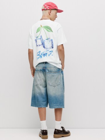 Maglietta 'STWD' di Pull&Bear in bianco: frontale