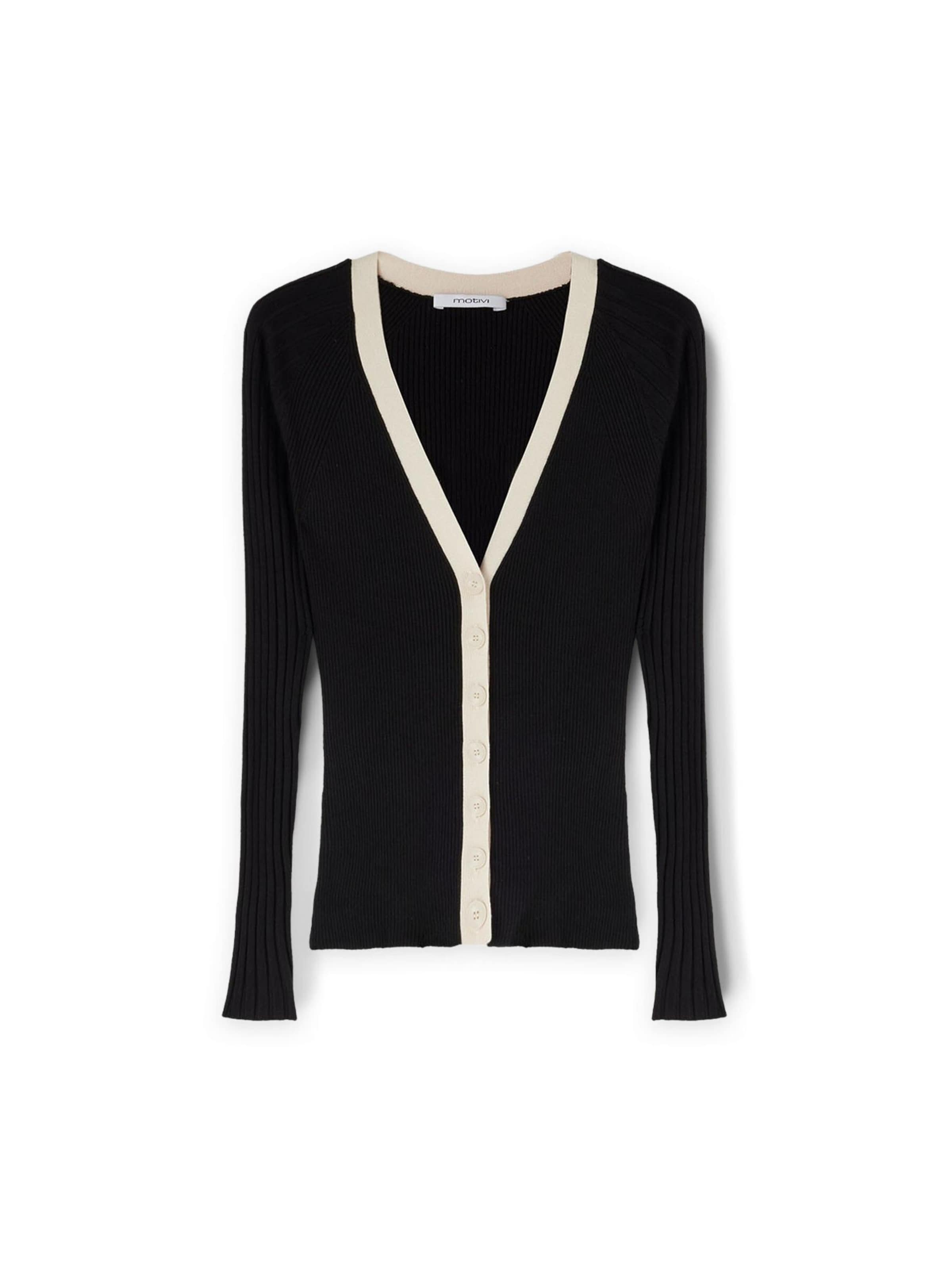 MOTIVI Pullover‌‌‌‌‌‌‌ in Schwarz: Vorderseite