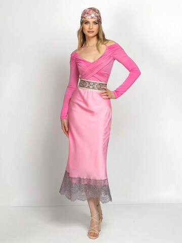 JIORO Blus 'ESSENTIALS' i rosa