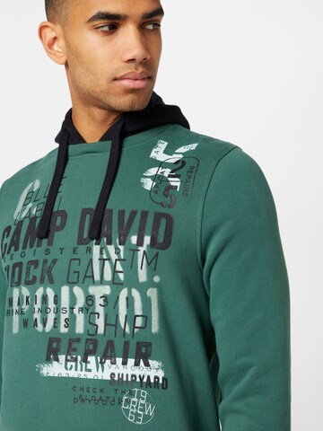 CAMP DAVID Sweatshirt 'Shipyard' in Grün