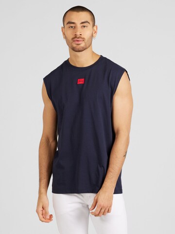 T-Shirt 'Dankto 241' HUGO en bleu : devant