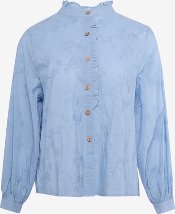 Usha - Blusa em azul: frente