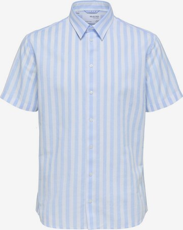 SELECTED HOMME Slim fit Button Up Shirt in Blue: front