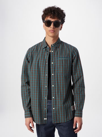 Coupe regular Chemise SCOTCH & SODA en vert : devant