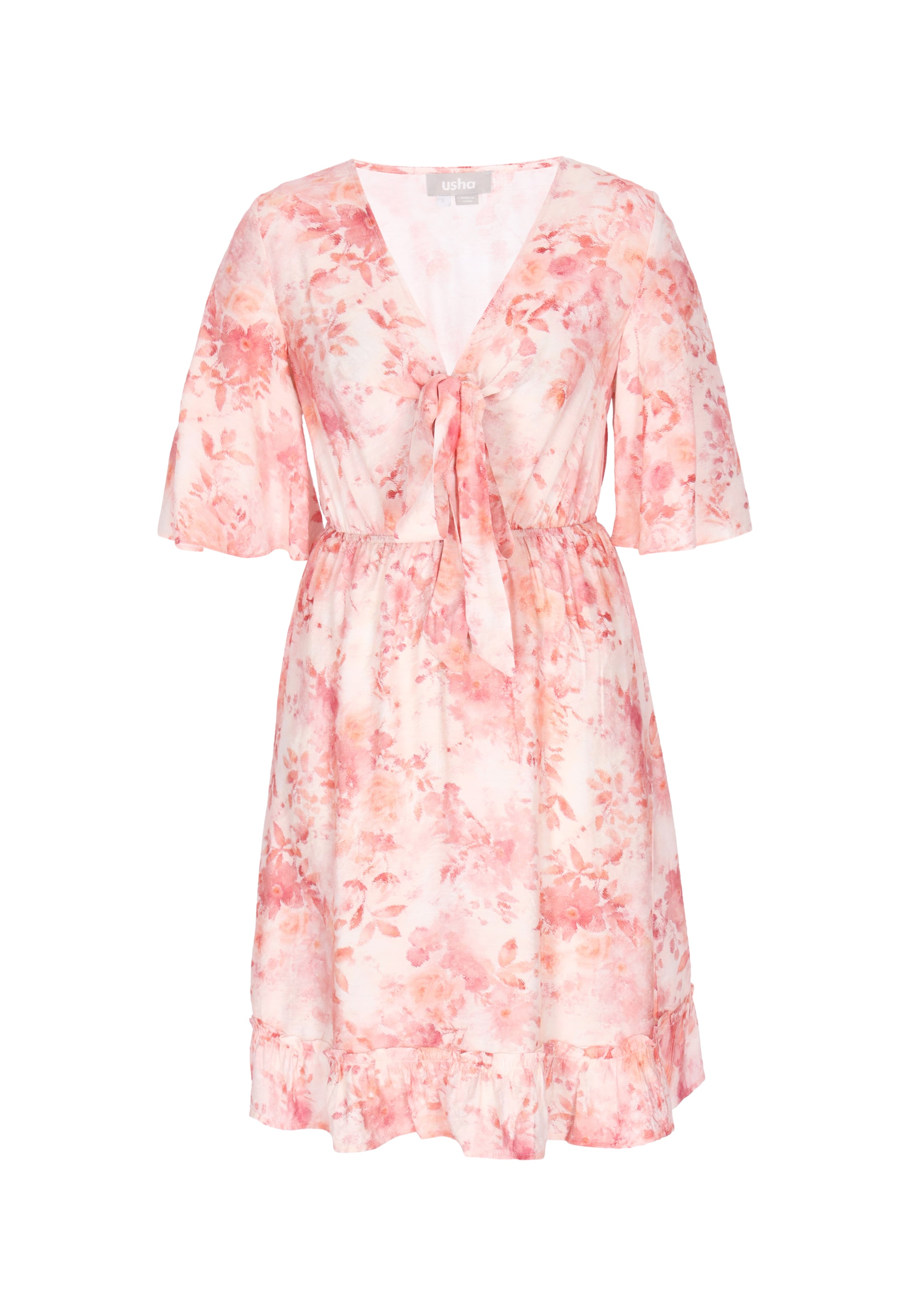 Usha - Vestido en rosa: frente