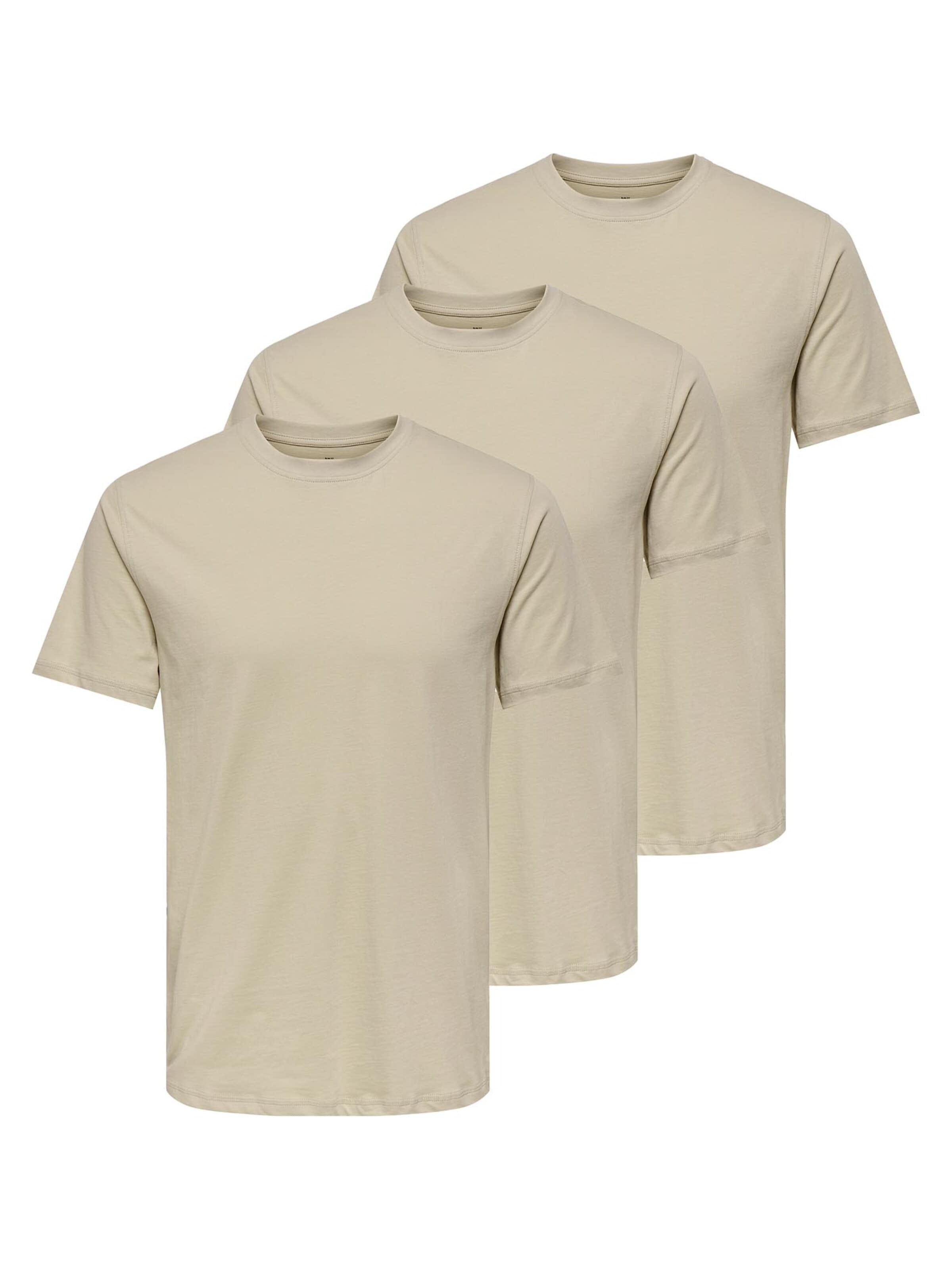 Only & Sons Shirt 'MAX' in Beige: front