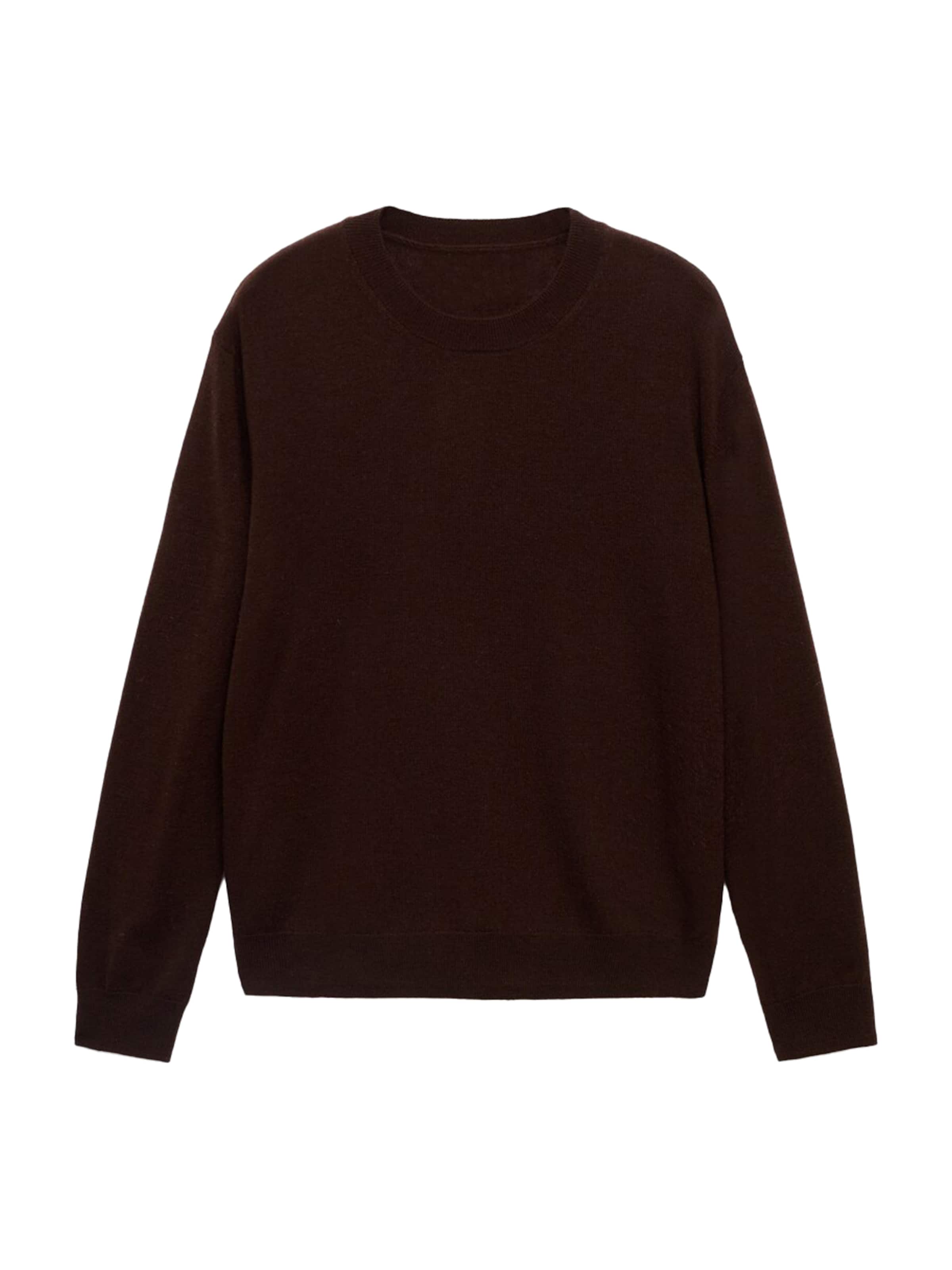 MANGO Pulover 'SERRANO' | rjava barva: sprednja stran