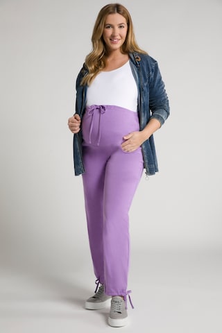 Ulla Popken Regular Pants '803640' in Purple