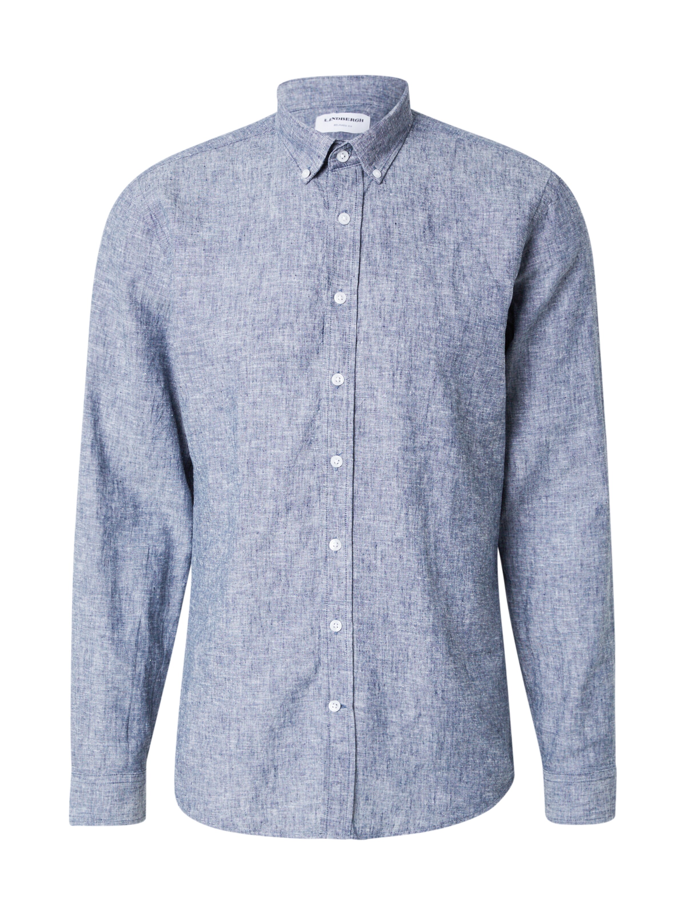 Coupe regular Chemise Lindbergh en bleu : devant