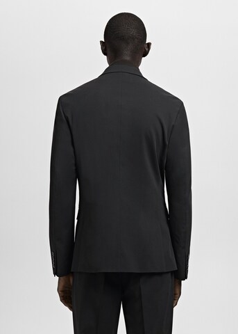 MANGO MAN Super Slim Fit Business Blazer 'Paris' in Black