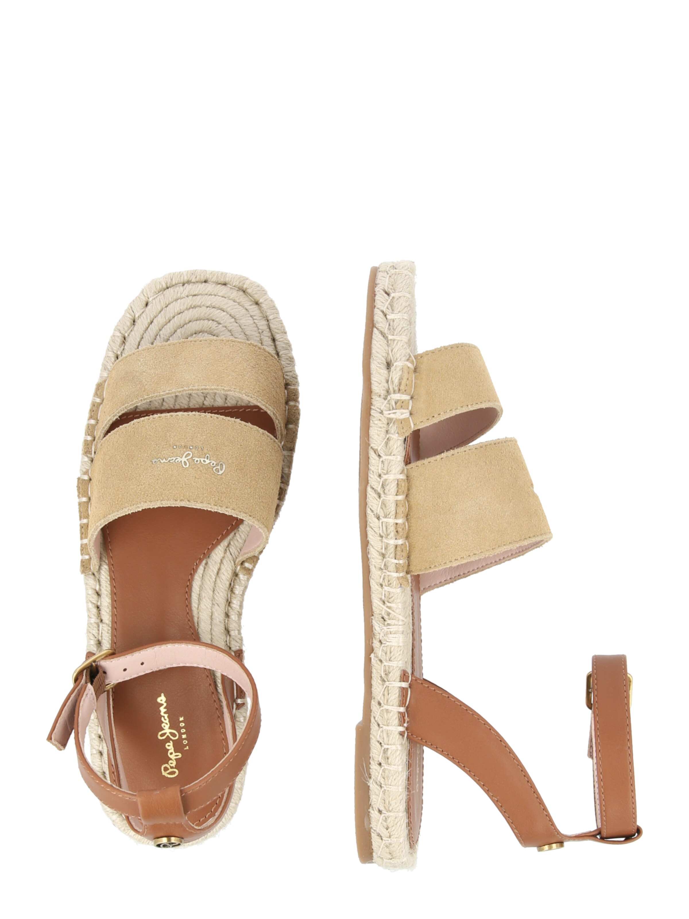 Pepe Jeans Босоножки с ремешком 'AURI STREET' в Бежевый