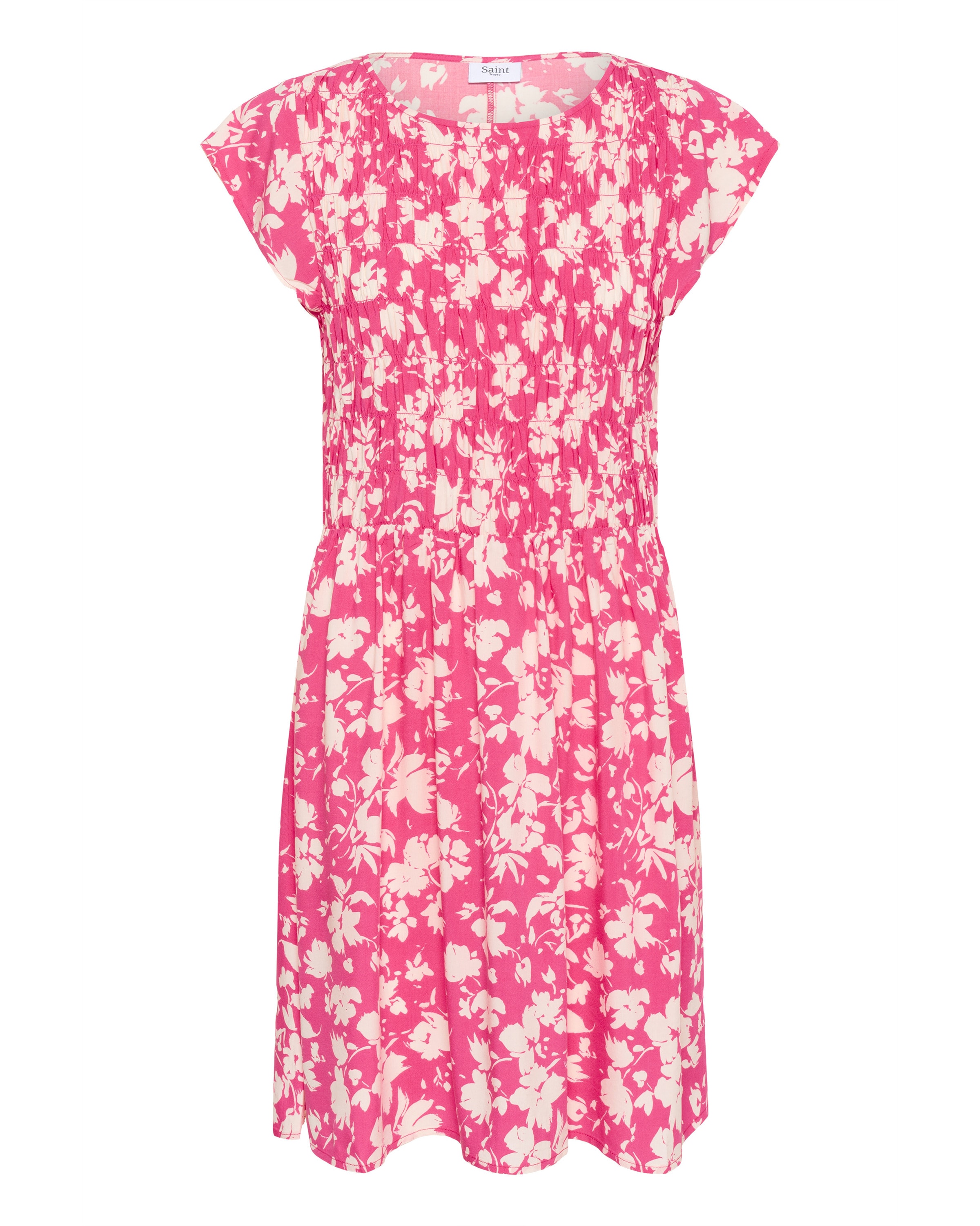 SAINT TROPEZ Jurk 'Gisla' in Roze: voorkant
