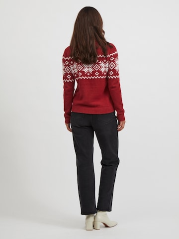 VILA Sweater 'Feami' in Red