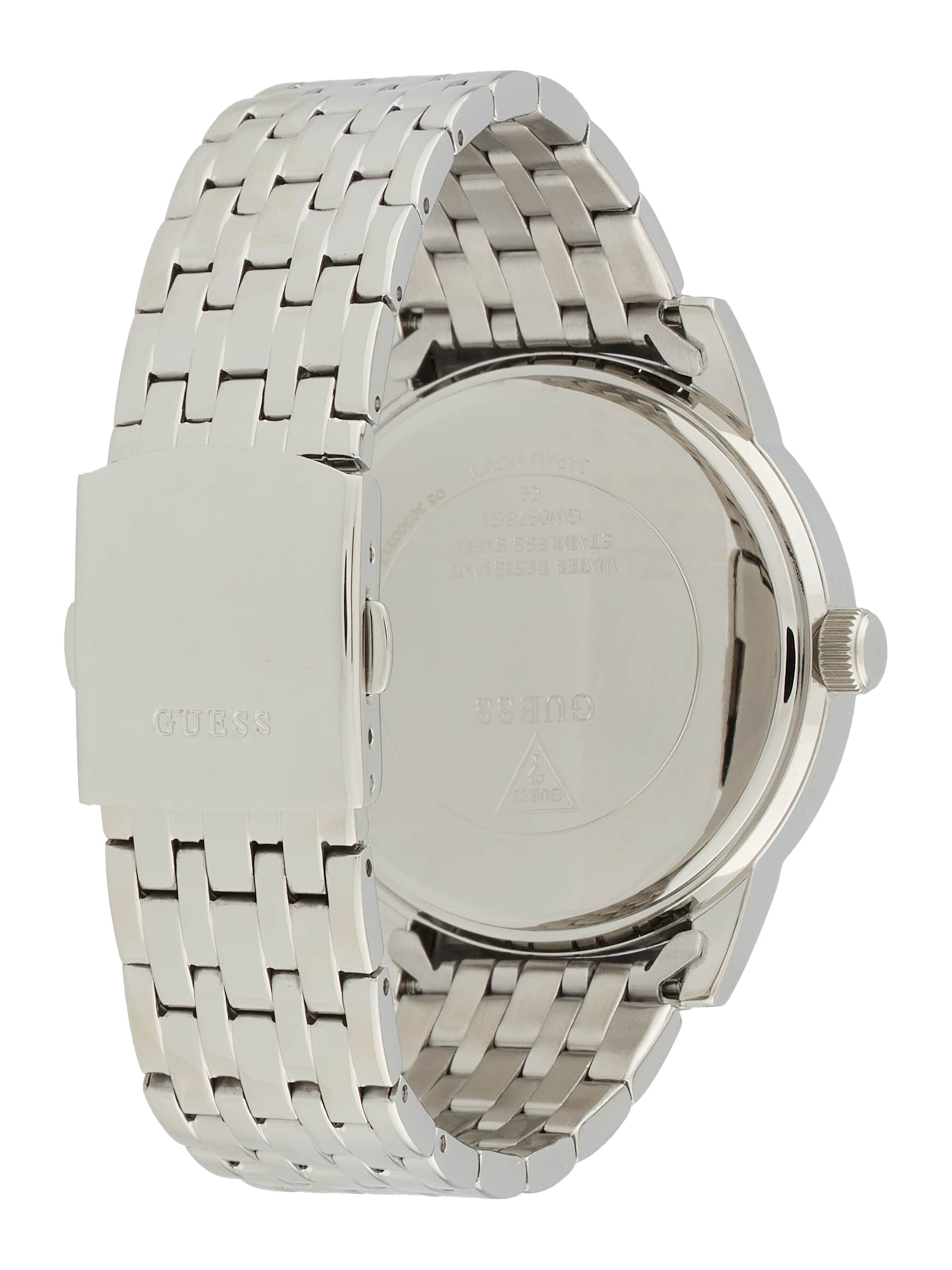 sidabrinė GUESS Analoginis (įprasto dizaino) laikrodis 'Emerson'